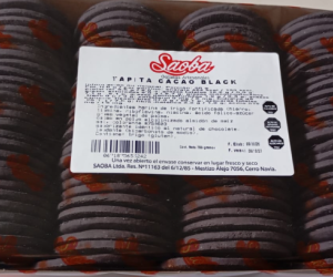 Caja Galleta para alfajor Cacao Black 700 g x 10 bandejas